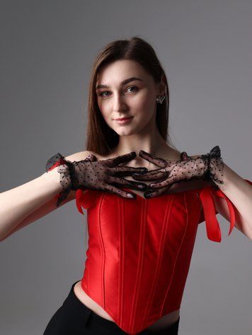 Рукавиці сітка короткі