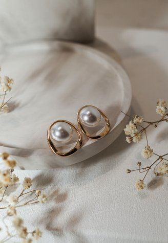 Сережки перли фото